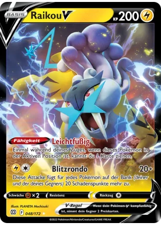 Raikou V #048/172 — Strahlende Sterne