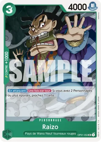 Raizo (OP01-052) (Full Art) — ONE PIECE CARD THE BEST (PRB01)