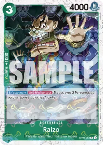 Raizo (OP01-052) (Jolly Roger Foil) — ONE PIECE CARD THE BEST (PRB01)