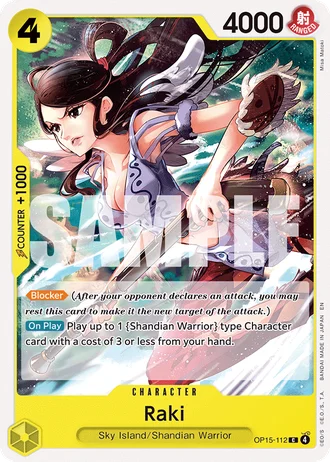 Raki (OP15-112) — Adventure on Kami's Island (OP15-EB04)