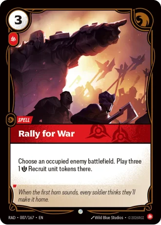 Rally for War #007/167 — Radiance