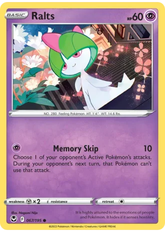 Ralts #067/195 — Silver Tempest