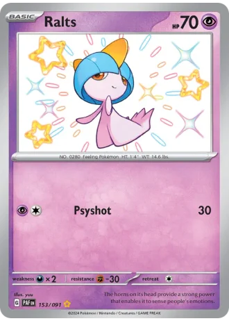 Ralts #153/91 — Paldean Fates