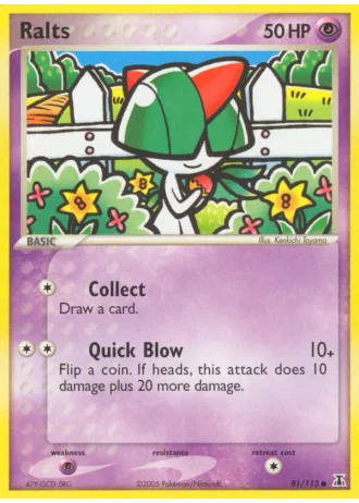 Ralts #81/113 — EX Specie Delta