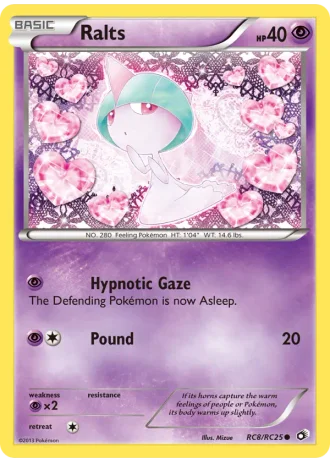 Ralts RC8 — Radiant Collection (Legendary Treasures)