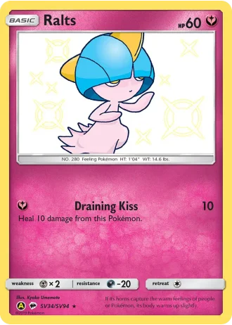 Ralts SV34/94 — Shiny Vault (Hidden Fates)