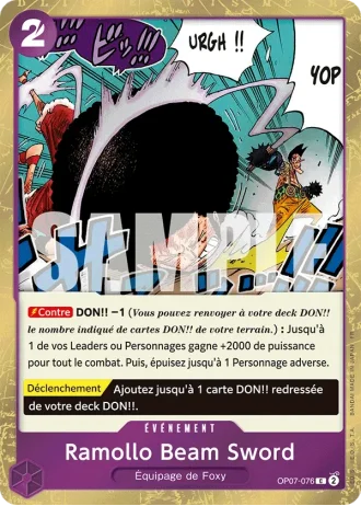 Ramollo Beam Sword (OP07-076) (Reprint) — ONE PIECE CARD THE BEST vol.2 (PRB02)