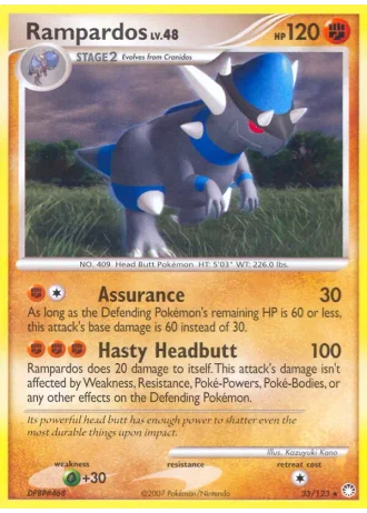 Rampardos #33/123 — Tesori Misteriosi