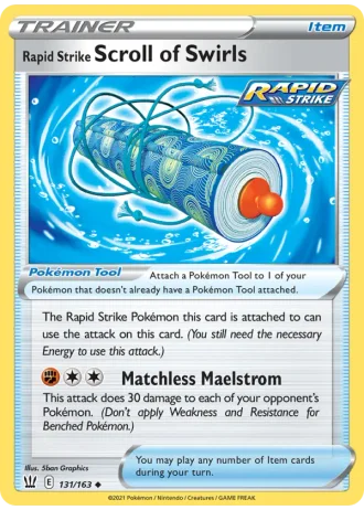 Rapid Strike Scroll of Swirls #131/163 — Battle Styles