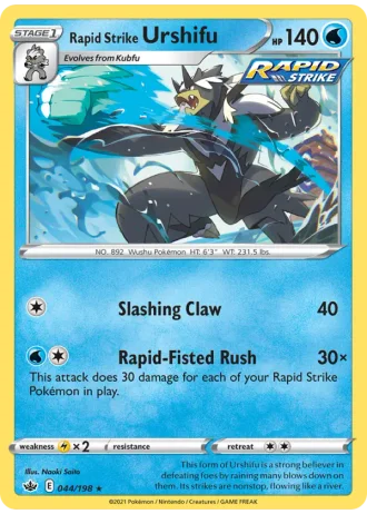 Rapid Strike Urshifu #44/198 — Chilling Reign