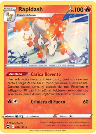 Rapidash #022 — Tempesta Argentata