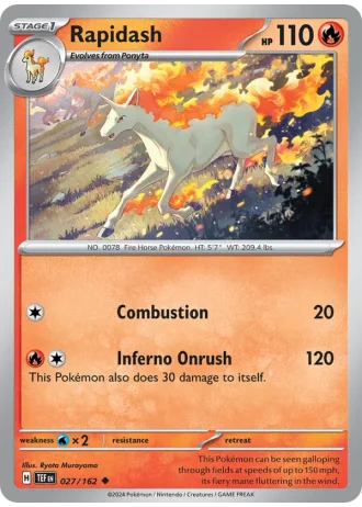 Rapidash #027/162 — Temporal Forces