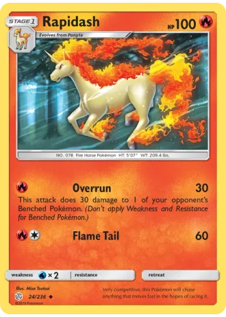 Rapidash #24/236 — Cosmic Eclipse