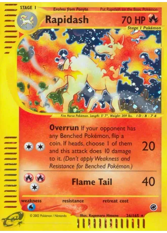 Rapidash #26 — Expedition Base Set