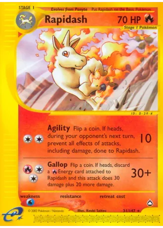 Rapidash #31 — Aquapolis