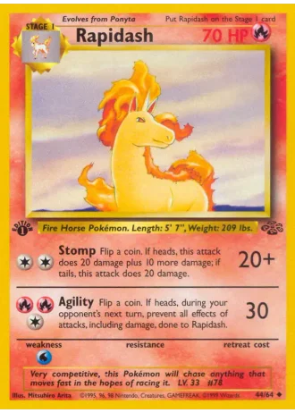 Rapidash #44/64 — Jungle