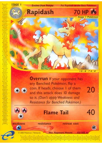 Rapidash #62/165 — Expedition Set Base