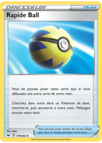 Rapide Ball #179/202 — Épée et Bouclier