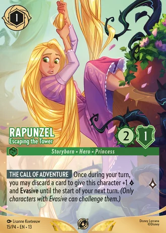 Rapunzel - Escaping the Tower P4-15/261 — Attack of the Vine!