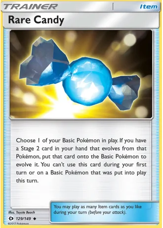 Rare Candy #129/149 — Sun & Moon