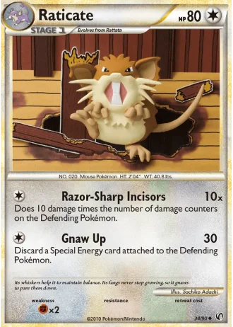 Raticate #34/90 — Senza Paura