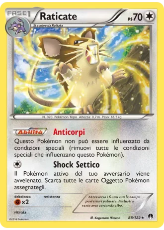 Raticate #88/122 — Turbo Crash