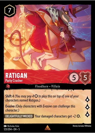 Ratigan - Party Crasher #123/204 — Shimmering Skies