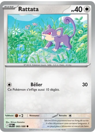 Rattata #060/88 — Équilibre Parfait