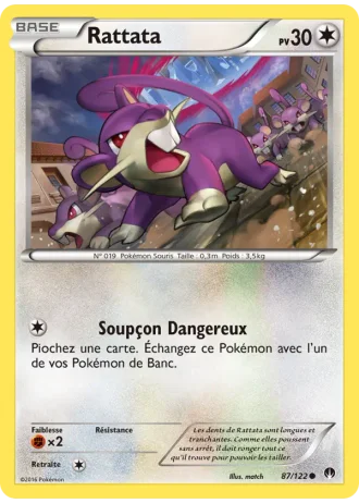 Rattata #87/122 — Rupture Turbo