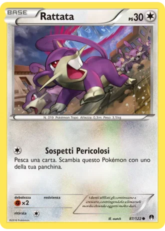 Rattata #87/122 — Turbo Crash
