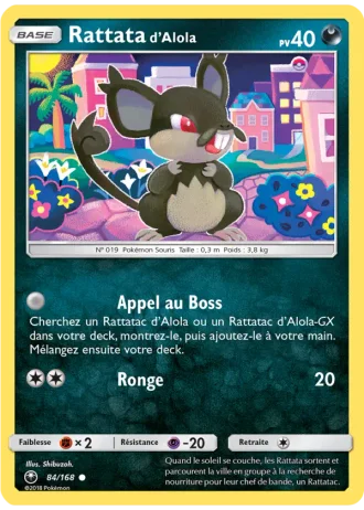 Rattata d’Alola #84/168 — Tempête Céleste