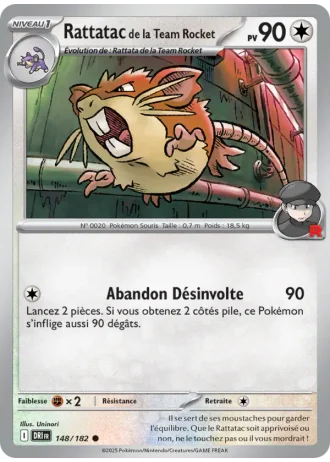 Rattatac de la Team Rocket #148/182 — Rivalités Destinées