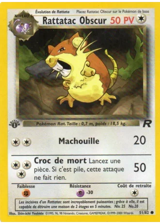 Rattatac obscur #51/82 — Team Rocket