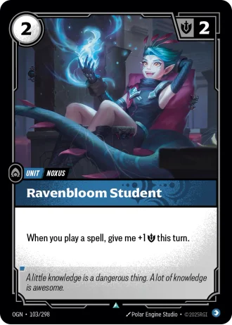 Ravenbloom Student #103/298 — Origins