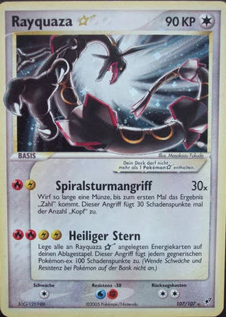 Rayquaza * #107/107 — EX Deoxys