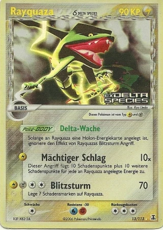 Rayquaza #13 — EX Delta Species