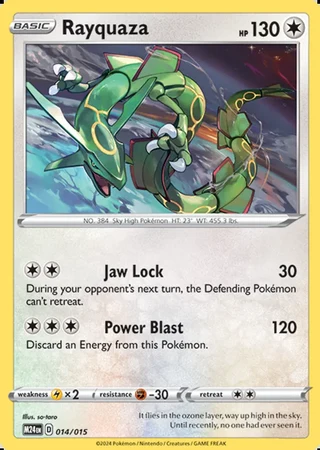 Rayquaza #14 — McDonald's Collection 2024
