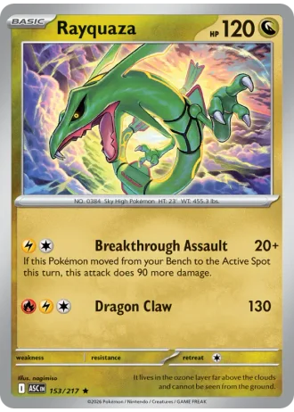 Rayquaza #153 — Ascended Heroes