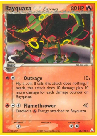 Rayquaza #26 — EX Fantasmi di Holon