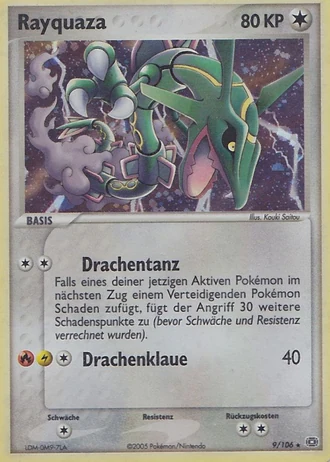 Rayquaza #9 — EX Smaragd
