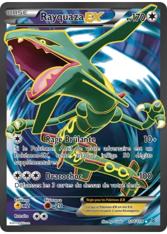 Rayquaza EX #104 — Ciel Rugissant