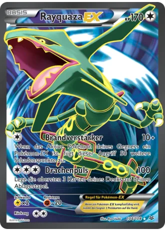 Rayquaza EX #104 — Drachenleuchten