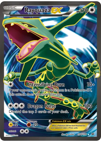 Rayquaza EX #104 — Roaring Skies