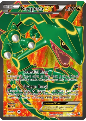 Rayquaza EX #123 — Dragons Exalted