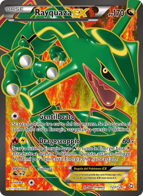 Rayquaza EX #123 — Stirpe dei Draghi