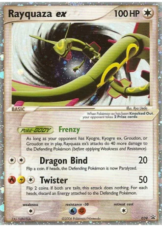 Rayquaza ex #39 — Nintendo Promos