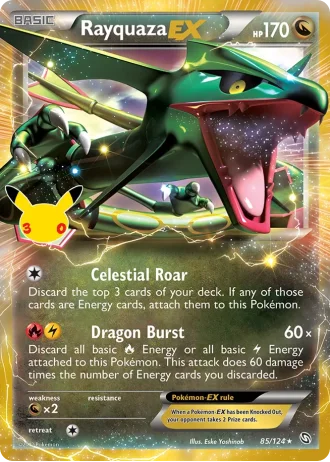 Rayquaza EX #85/124 — Collection Classique (30e Anniversaire)