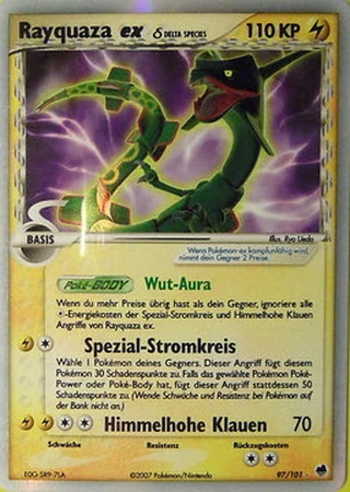 Rayquaza ex #97 — EX Dragon Frontiers