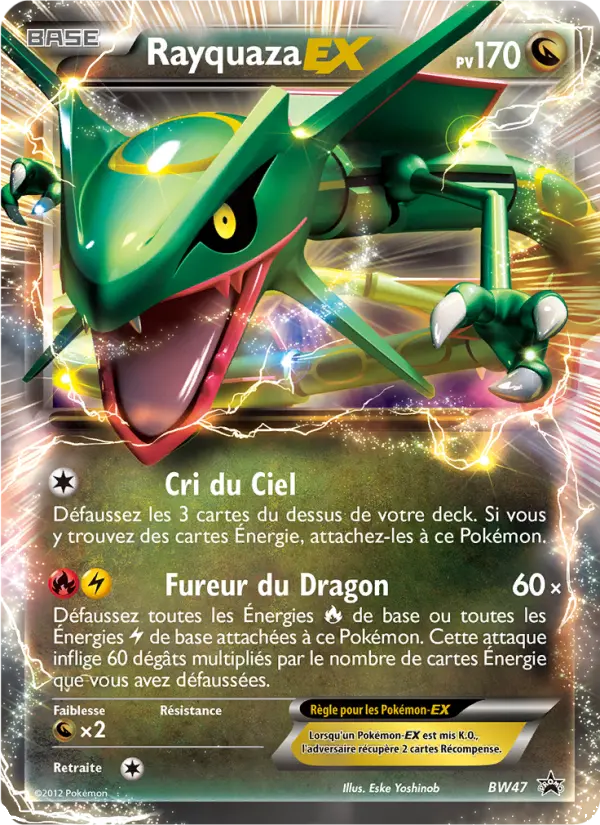 Rayquaza ex BW47 — Noir & Blanc Promos