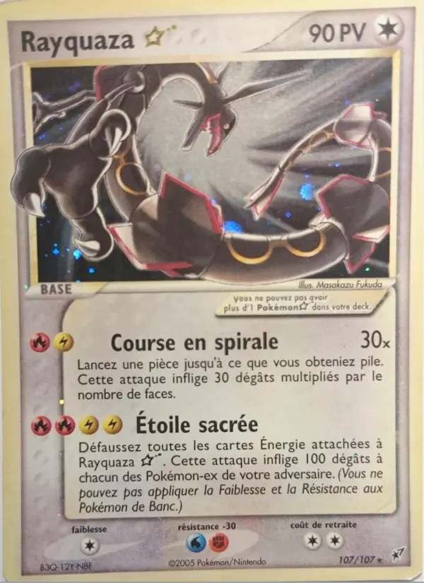 Rayquaza Gold Star #107 — EX Deoxys